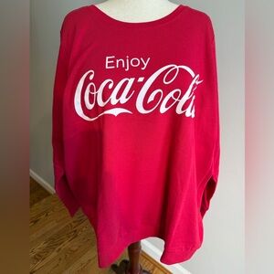 NWT Torrid Red Coca Cola Cozy Fleece Sweatshirt - Torrid Size 4 (26, 4X)